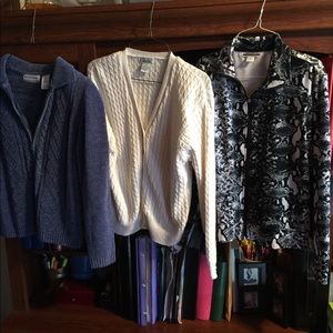 2 sweaters and 1 jacket all great condition
